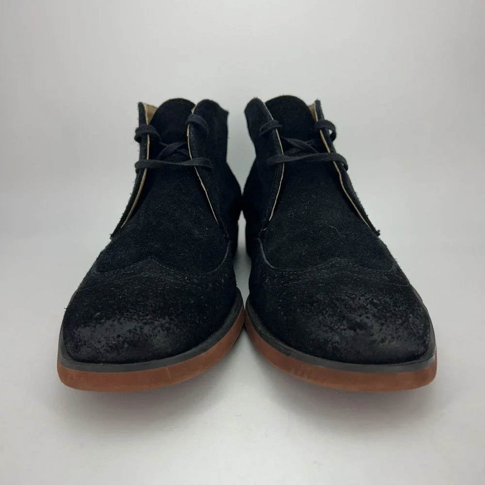 Stacy Adams Boots Mens Size 9.5 Taliesin Suede Chukka Wingtip Dress Lace Up